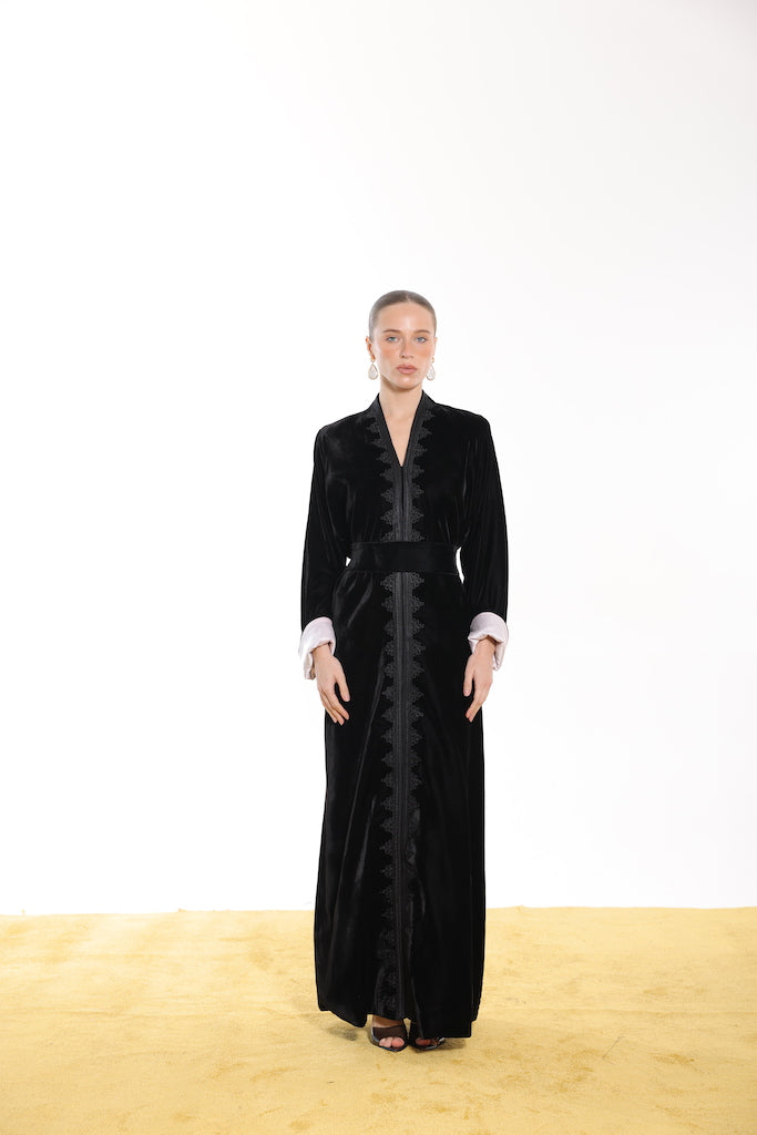 velvet kaftan