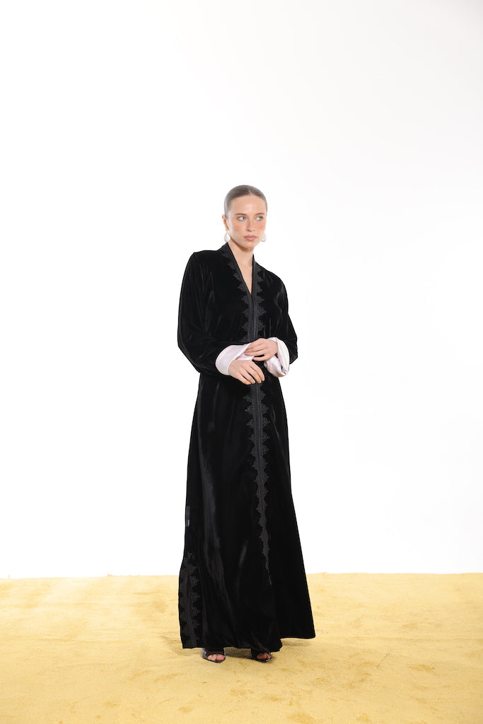 velvet kaftan