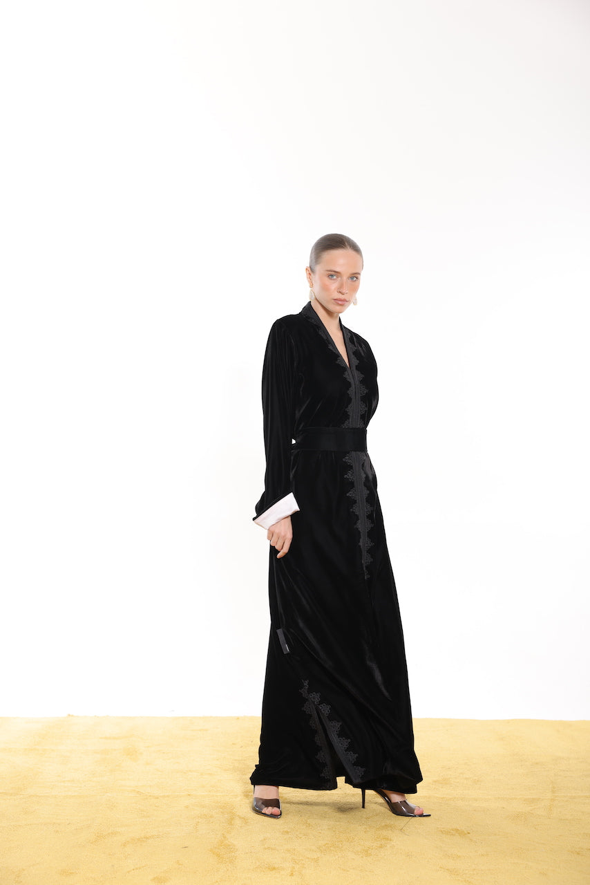 velvet kaftan